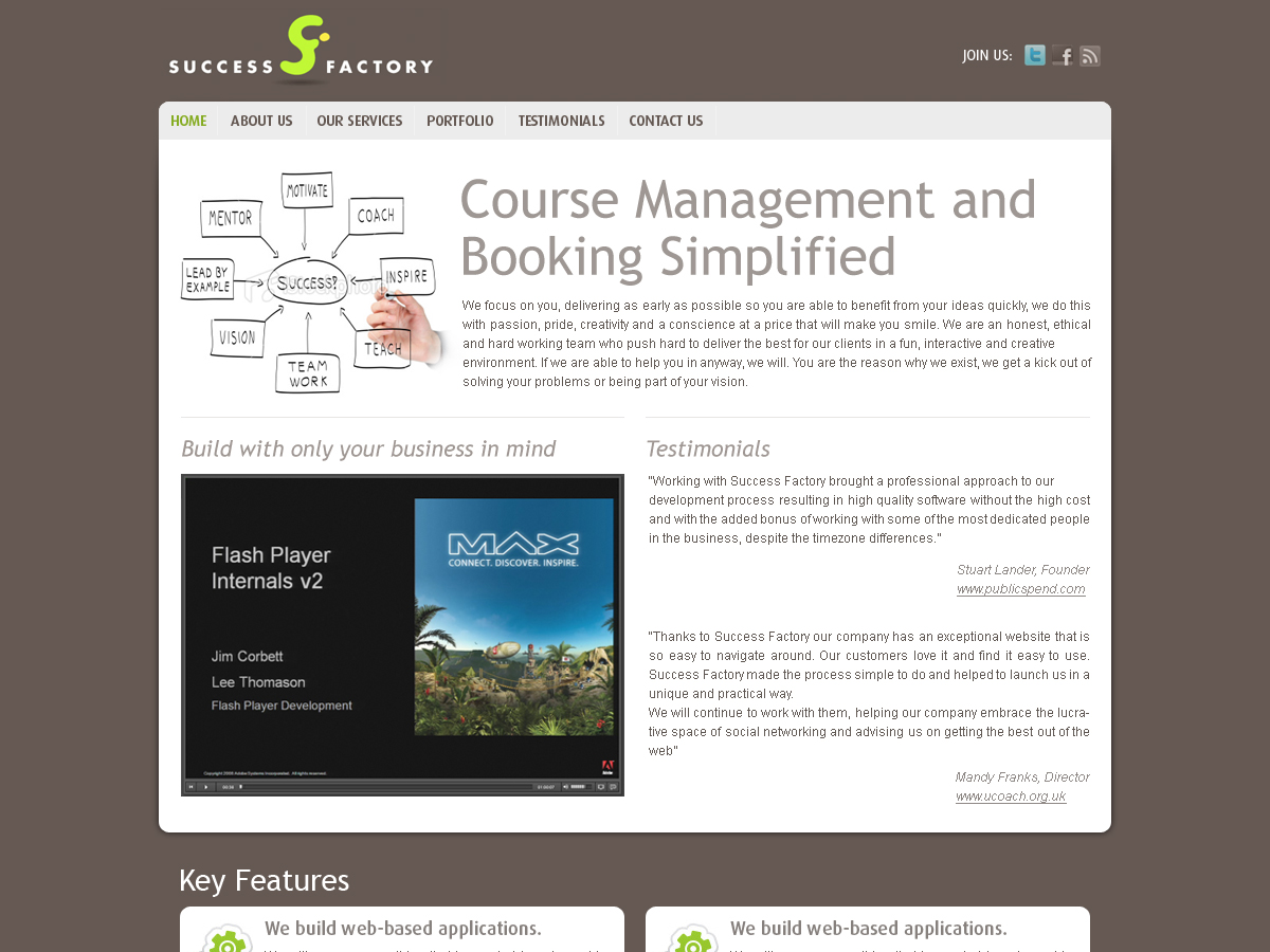 Web Design by Carp Vlad for Success Factory | Design #97709