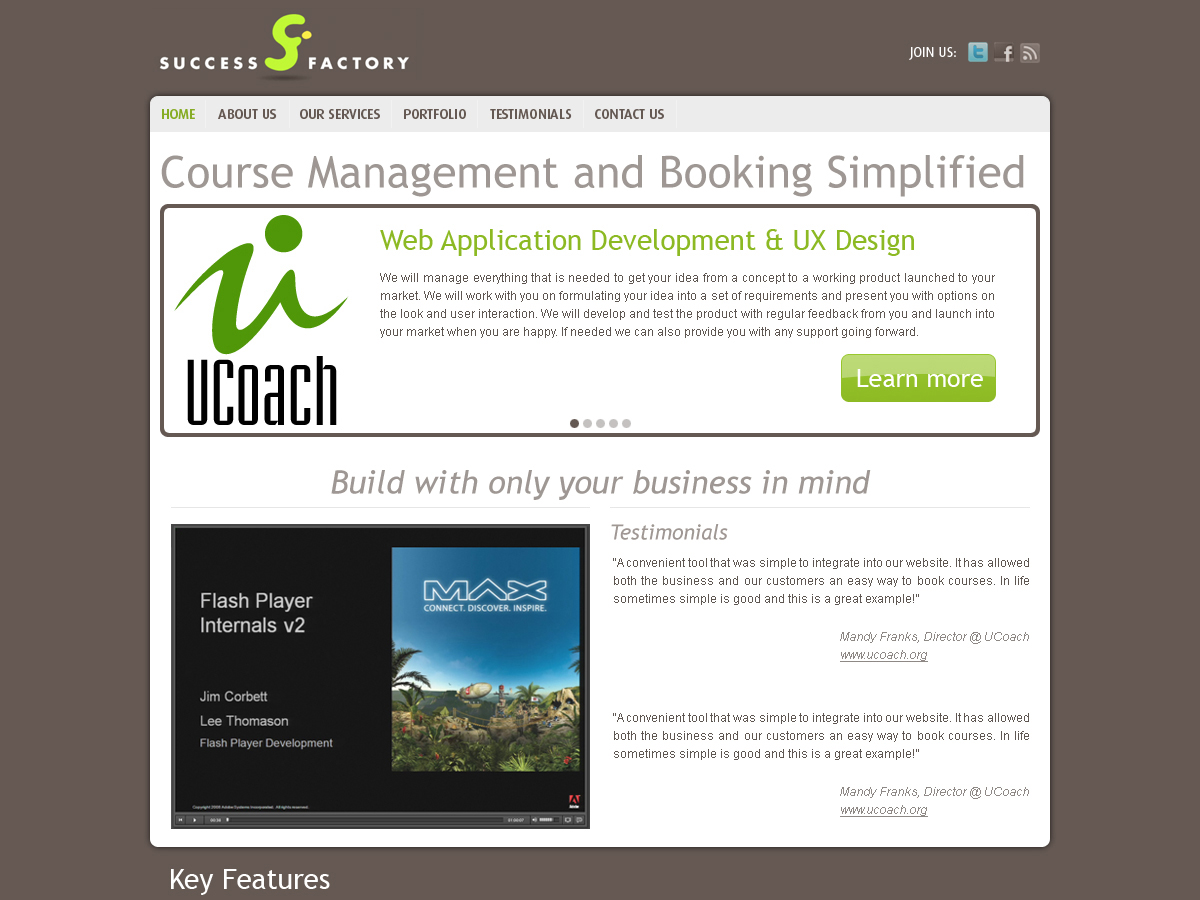 Web Design by Carp Vlad for Success Factory | Design #99247