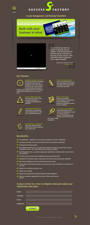 Web Design by jsondesigns for Success Factory | Design: #103195