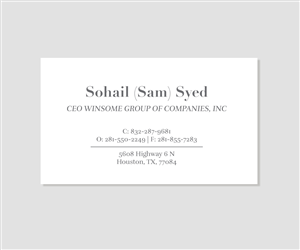 Design de Carte de Visite par mcoco pour Winsom Business Solutions, LLC. | Design : #3595386