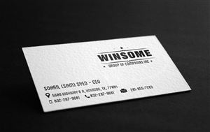Design de Carte de Visite par Digital Mass pour Winsom Business Solutions, LLC. | Design : #3584191