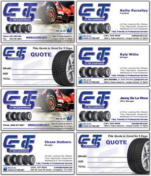 Business Card Design by Milager for CC Tire & Suspension | Design: #3585097