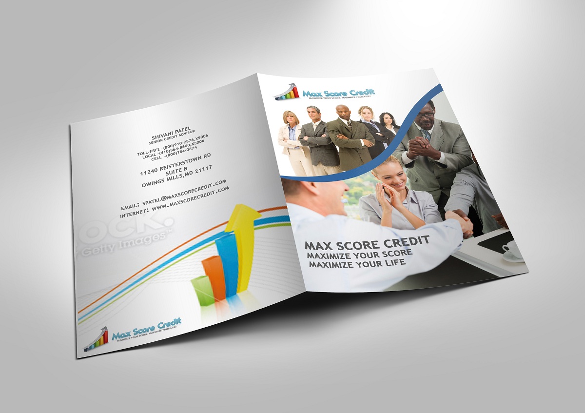 Brochure Design by Smart Line Adv for Max Score Credit LLC | Design #3618875