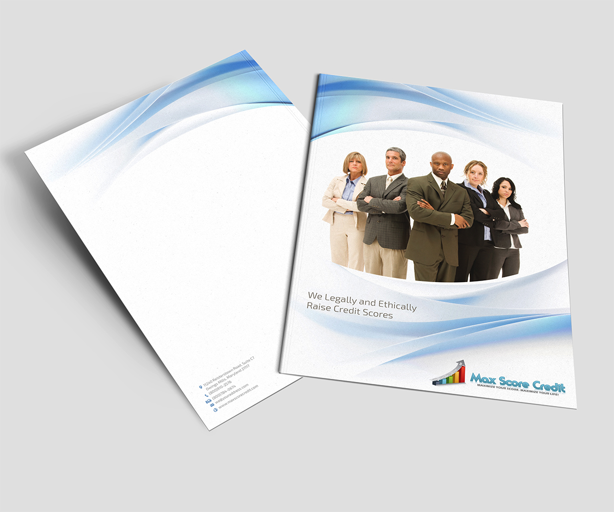 Brochure Design by Owtee-TheDreamer. for Max Score Credit LLC | Design #3599626