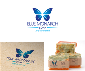 Design de Logo par rmgd pour Blue Monarch Soap | Design #3623130