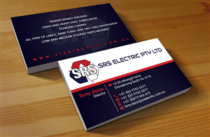 Business Card Design by Hardcore Design for Srs electric pty ltd | Design: #3657018