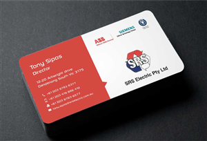Business Card Design by AwsomeD for Srs electric pty ltd | Design: #3596627
