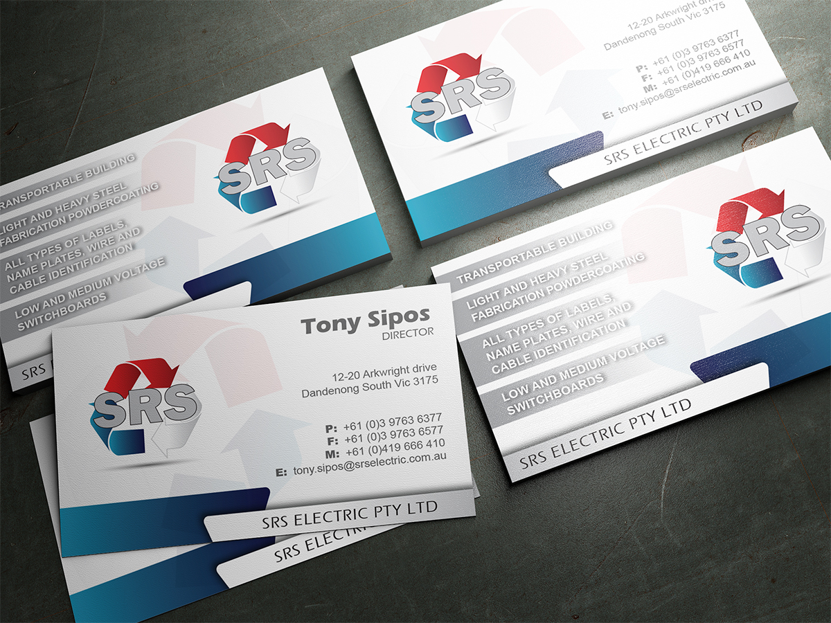 Business Card Design by nsillustration for Srs electric pty ltd | Design #3640913
