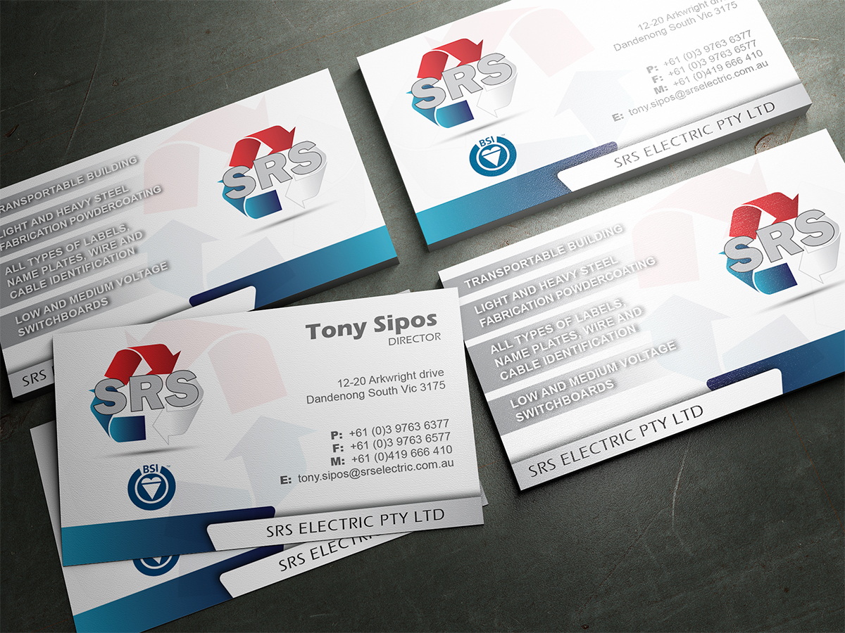 Business Card Design by nsillustration for Srs electric pty ltd | Design #3781990