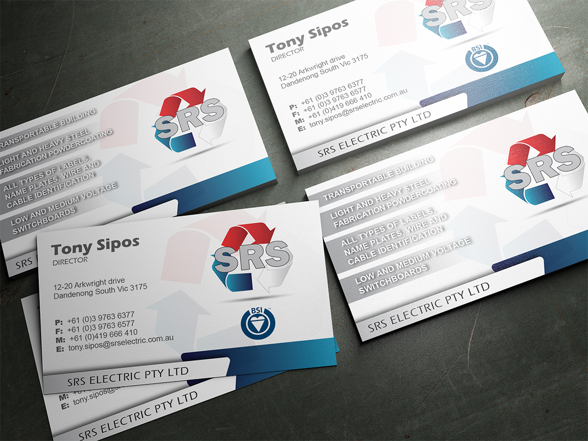 Business Card Design by nsillustration for Srs electric pty ltd | Design: #3788545