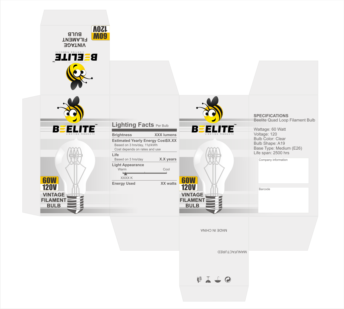 Packaging Design by Artissan for Beelite Bulb | Design #3698873