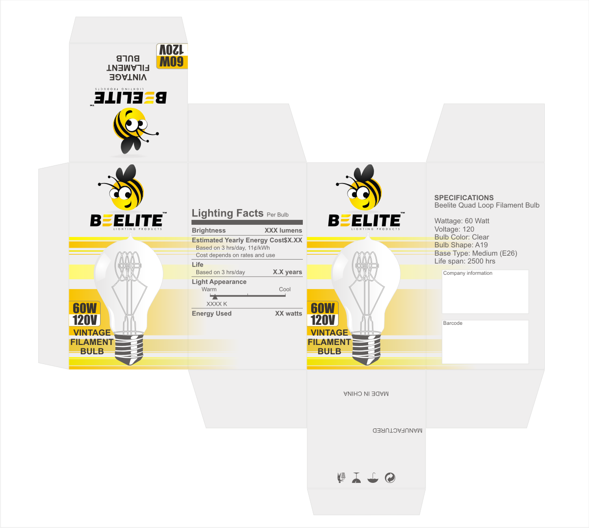 Packaging Design by Artissan for Beelite Bulb | Design #3698879