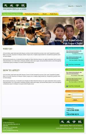 Private School Website Revamp