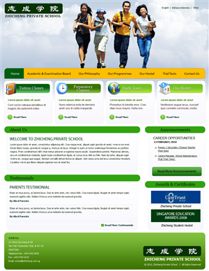 Wordpress Design by Wills for clickTRUE Pte Ltd | Design: #99143