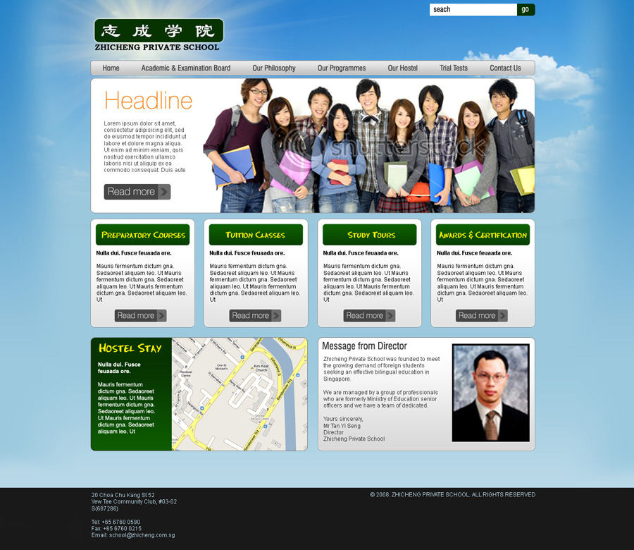 Wordpress Design by designdruid for clickTRUE Pte Ltd | Design #98639