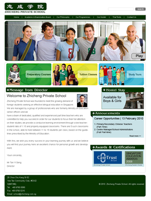 Wordpress Design by Radiance for clickTRUE Pte Ltd | Design: #97785