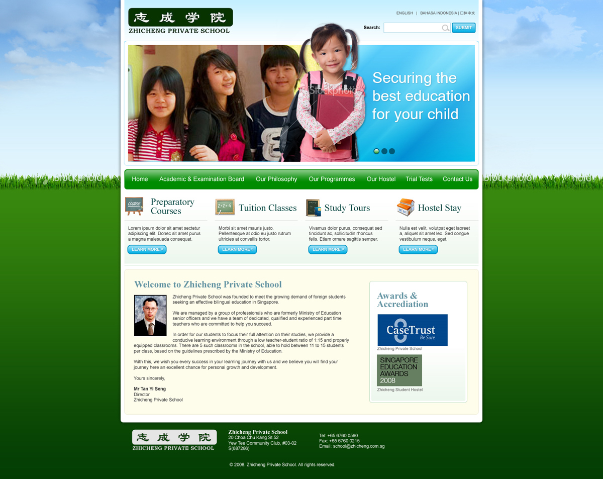 Wordpress Design by jsondesigns for clickTRUE Pte Ltd | Design #97707