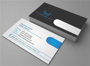 Diseño de Tarjeta de Presentación por AwsomeD para Sacred Balance | Diseño: #3596713