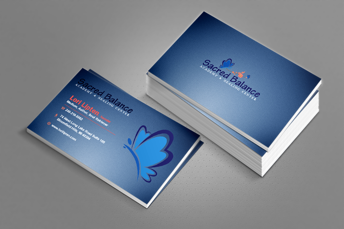 Diseño de Tarjeta de Presentación por just_me para Sacred Balance | Diseño #3595130