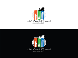 Logo Design by Huzaifa777777 for JM World Travel Associates, LLC | Design: #3617726