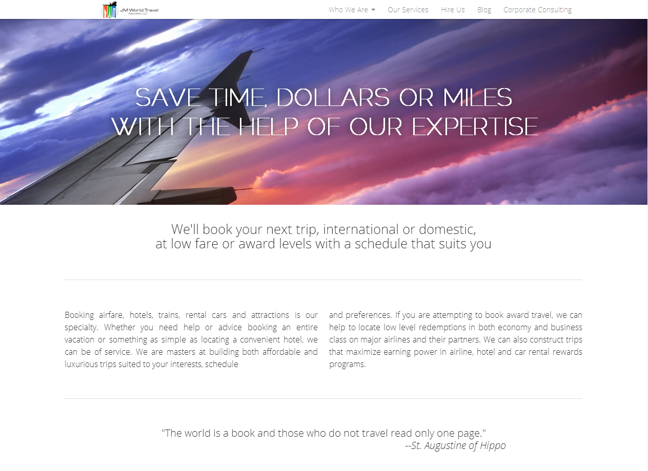 Logo Design by Huzaifa777777 for JM World Travel Associates, LLC | Design #3643958