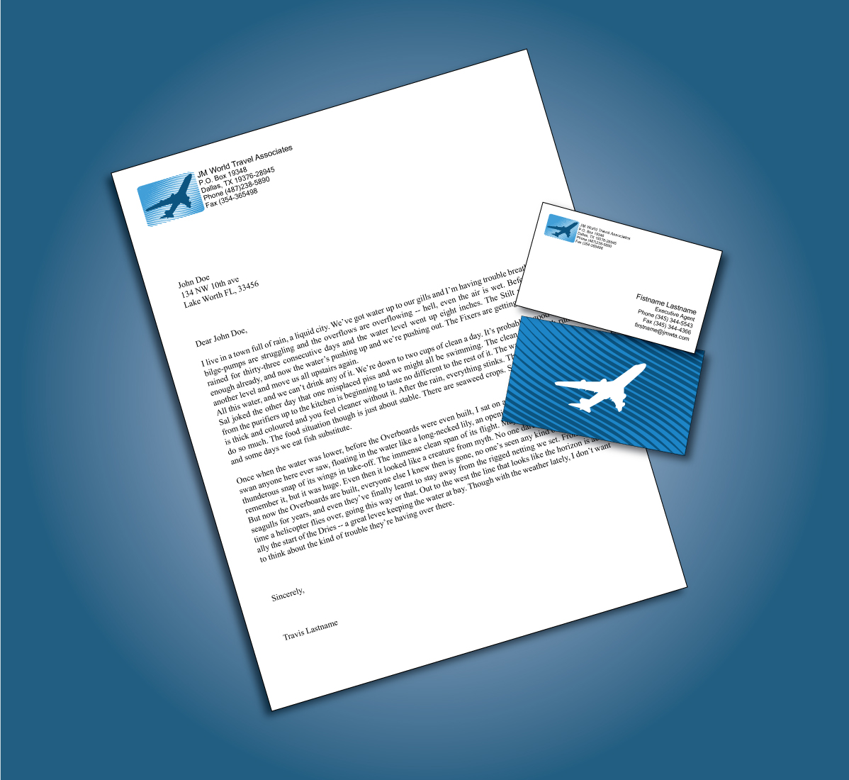 Logo Design by zbelle for JM World Travel Associates, LLC | Design #3591183