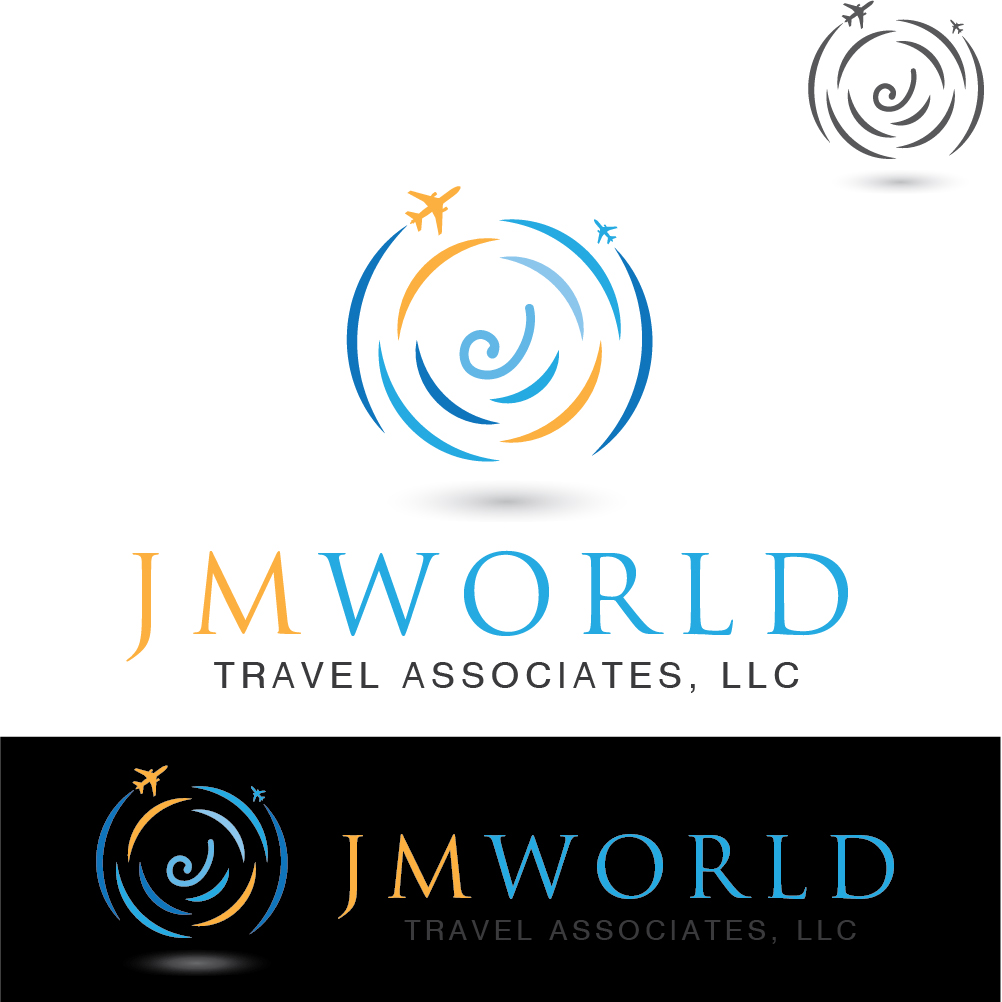 Logo Design by monetwebdesigns for JM World Travel Associates, LLC | Design #3591504