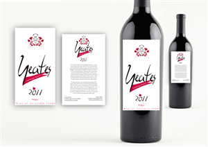 Yeates Wine Label - Design a front and smaller back label for an exclusive red wine | Label Design by ksenia design