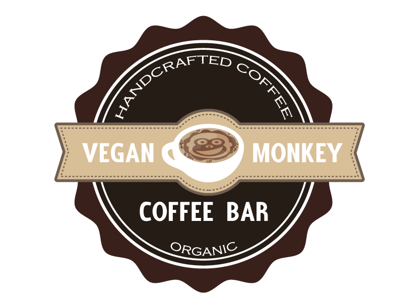 Logo-Design von jenny28 für Vegan Monkey Coffee Bar  | Design #3605250