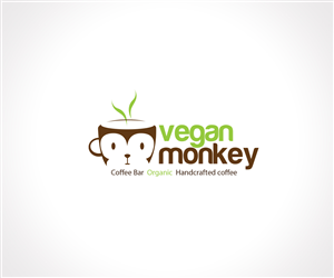 Diseño de Logo por Hartawan® para Vegan Monkey Coffee Bar  | Diseño: #3621895