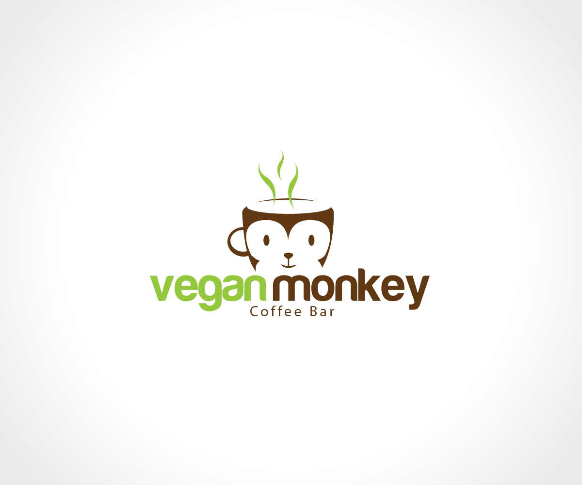 Logo Design by Hartawan® for Vegan Monkey Coffee Bar  | Design #3628839