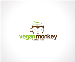 Diseño de Logo por Hartawan® para Vegan Monkey Coffee Bar  | Diseño: #3628914