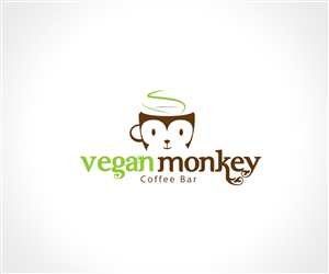 Diseño de Logo por Hartawan® para Vegan Monkey Coffee Bar  | Diseño: #3629080