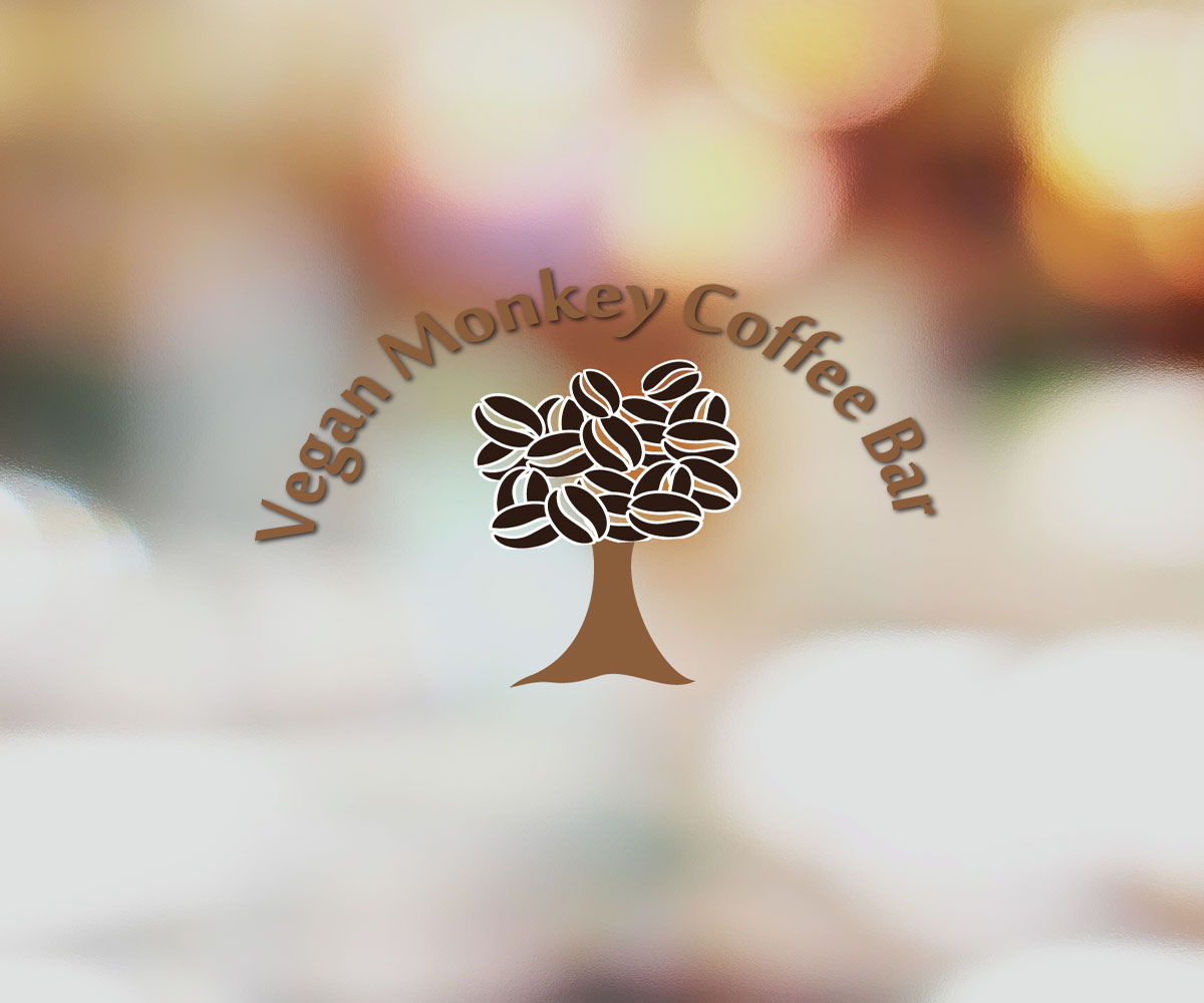 Diseño de Logo por Sana Ishaq para Vegan Monkey Coffee Bar  | Diseño #3601477