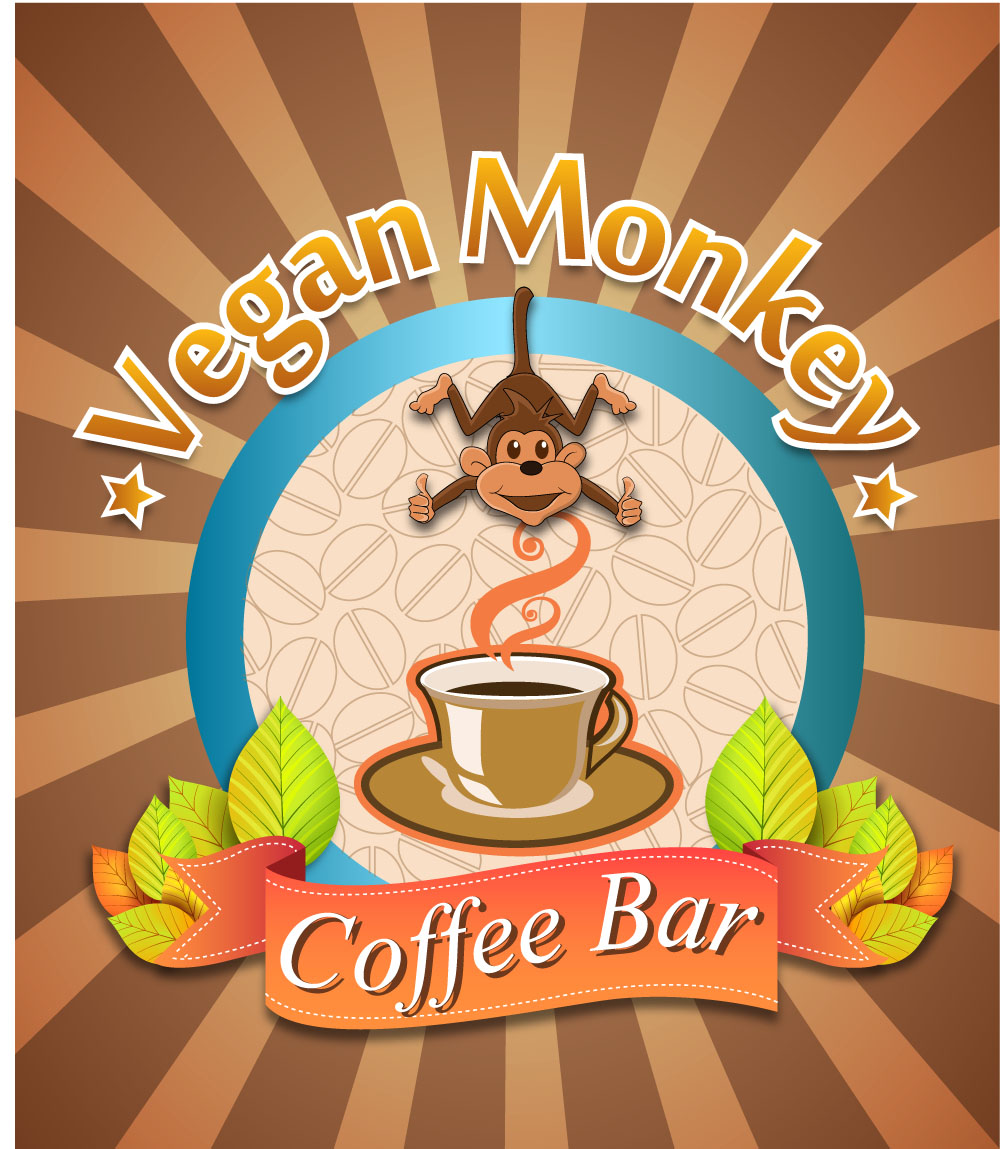 Diseño de Logo por luay para Vegan Monkey Coffee Bar  | Diseño #3631910