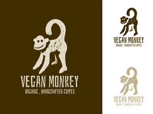 Diseño de Logo por Hoopoe para Vegan Monkey Coffee Bar  | Diseño: #3594383