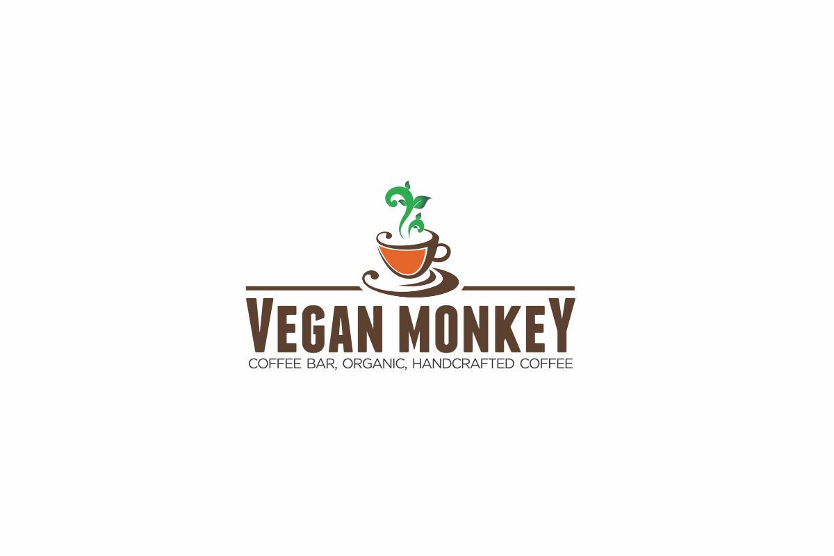 Diseño de Logo por Armir.B para Vegan Monkey Coffee Bar  | Diseño #3616322