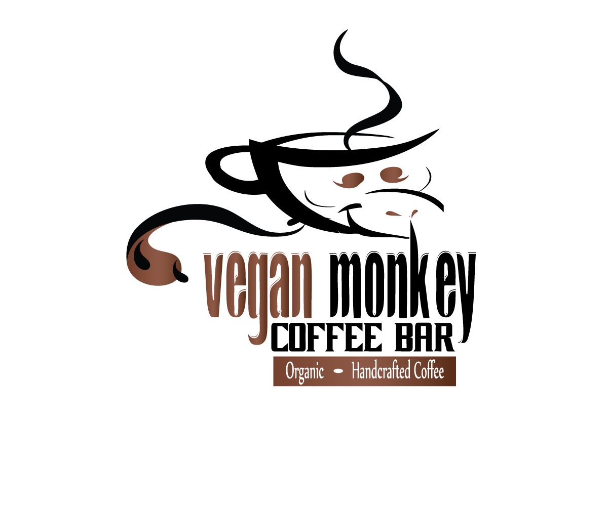 Diseño de Logo por Dezign by Elite para Vegan Monkey Coffee Bar  | Diseño #3612157