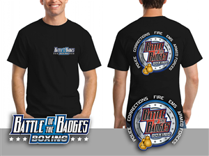 SoCal Battle of the Badges Charity Boxing event | T-shirt Design by dsgrapiko