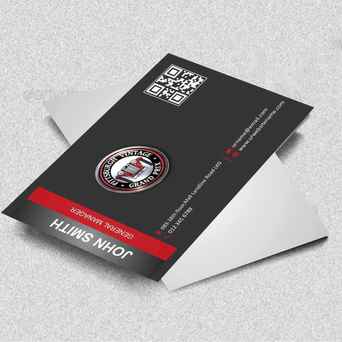 Business Card Design by AwsomeD for Pittsburgh Vintage Grand Prix | Design #3596795