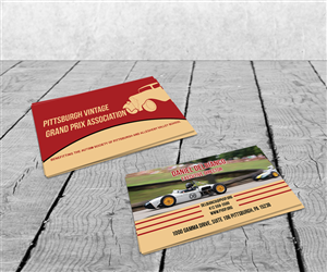 Visitenkarten-Design von Sajin für Pittsburgh Vintage Grand Prix | Design: #3622635