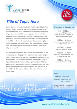 Flyer Design by NG KIA HUI