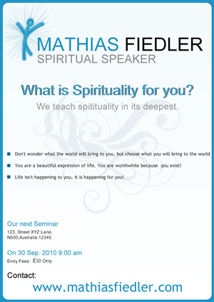 Flyer Design by Mahe Bhag for this project | Design: #99719