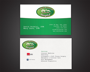 Business Card Design by farani for Conifer Veterinary Hospital | Design: #1194576