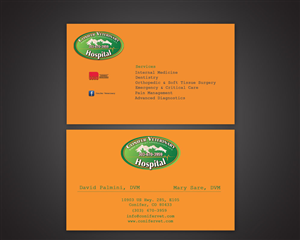 Business Card Design by farani for Conifer Veterinary Hospital | Design: #1194609
