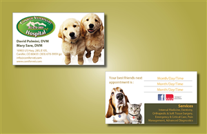 Business Card Design by Peggy Lee for Conifer Veterinary Hospital | Design: #1195001