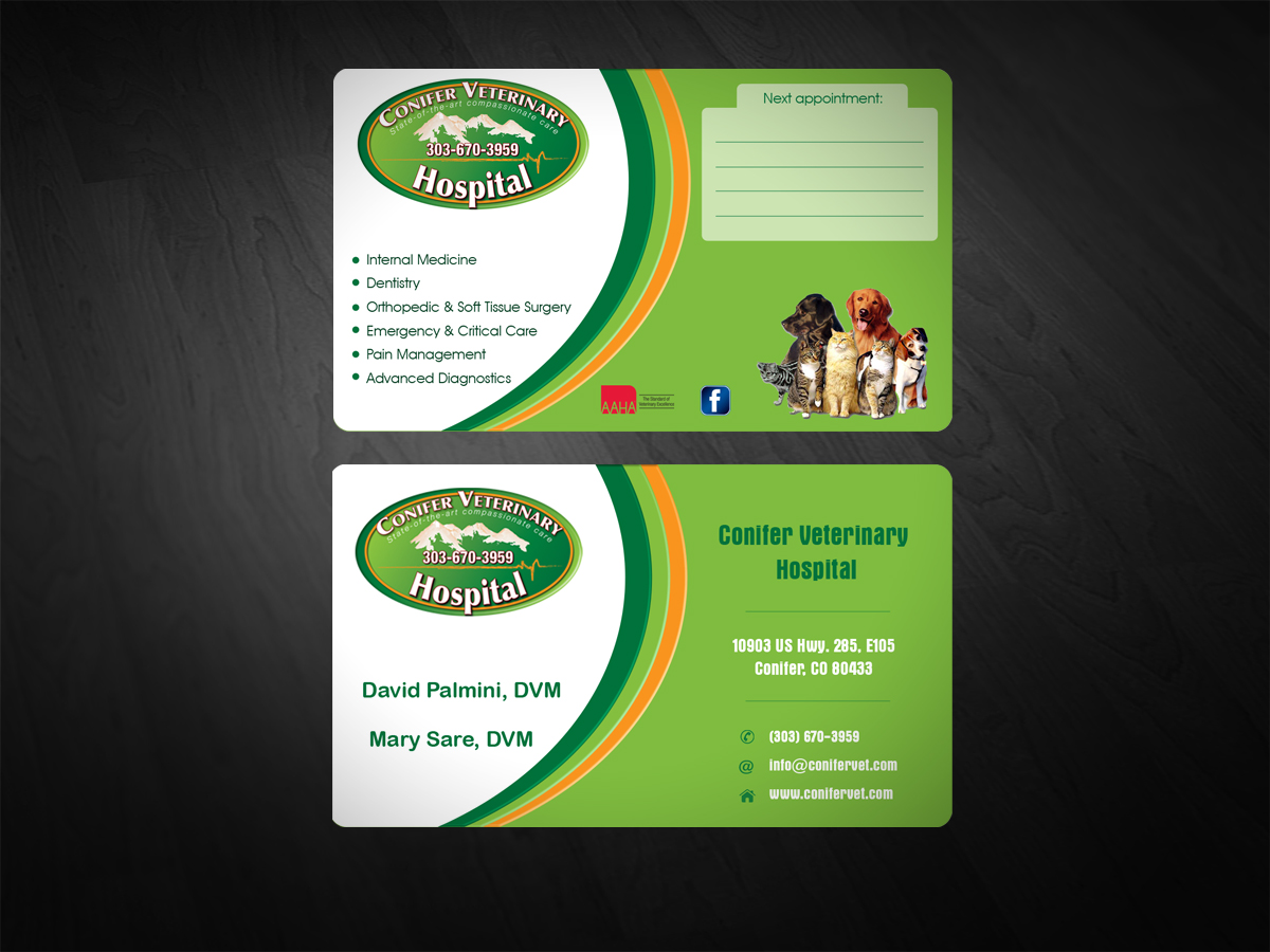 veterinary business cards