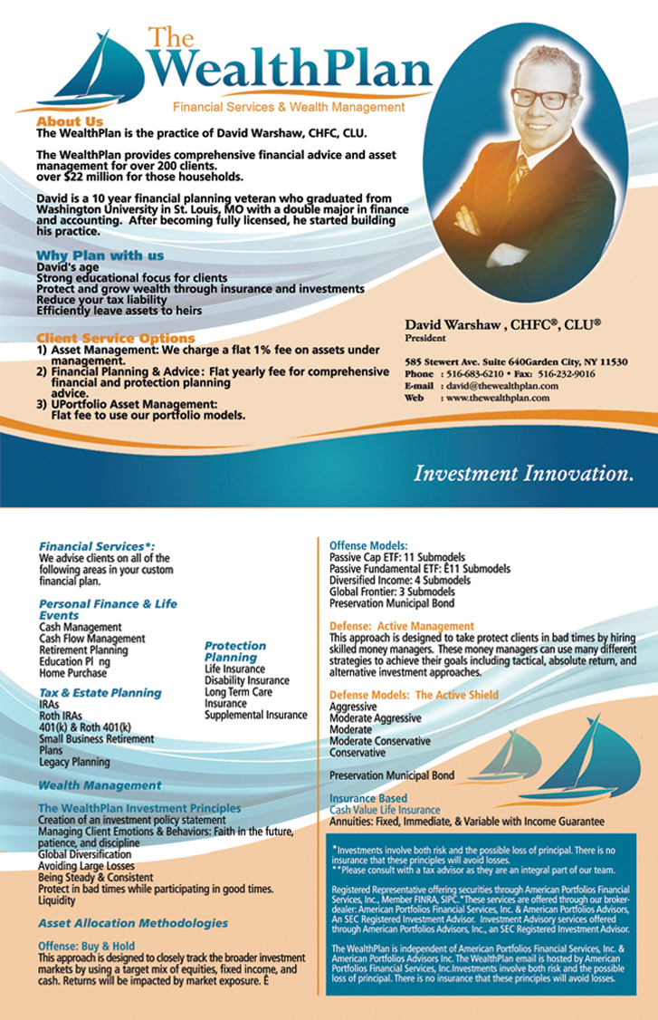 Postcard Design by The Freelance Designer for The WealthPlan | Design #3615029