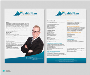 The WealthPlan Flyer (not postcard) | Postcard Design by Aurelio III