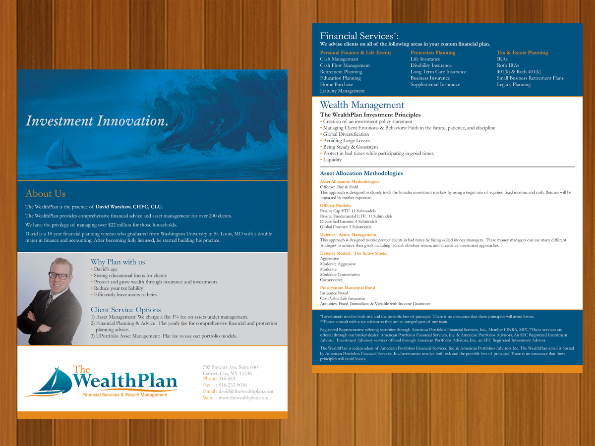 Postcard Design by Mon01 for The WealthPlan | Design #3603268